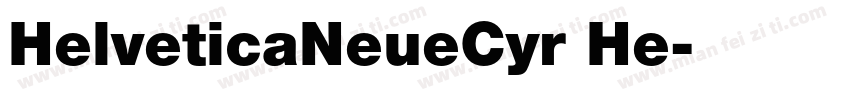 HelveticaNeueCyr He字体转换